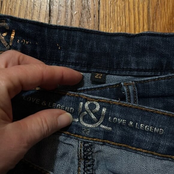 Love and Legend Straight Leg Jean Bundle (2pr) Sz 22 - Picture 12 of 15